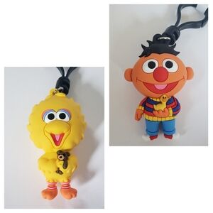 NWOT Sesame Street Big Bird And Ernie Bag Clips